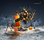 Johnnie Walker Mid-Autumn Festival : Shotopop was tasked by LOVE Creative to handle the Johnnie Walker 2013 Mid Autumn Festival Campaign for the Chinese market. This included a set of Key Visuals, special edition packaging for the Black and Gold Label bot
