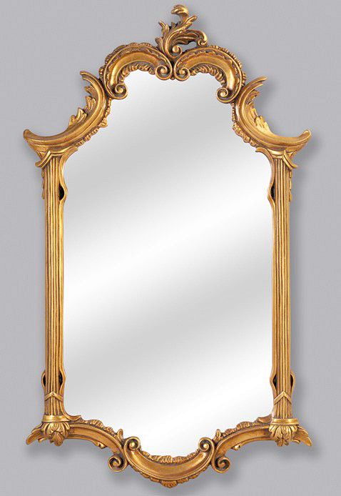 欧式金色花纹 树脂装饰镜 化妆镜