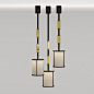 Bring sophistication and elegance to any room with this beautiful show-stopping pendant. The brushed brass and black bronze add a beautiful contrast to this piece. Available in three sizes.http://www.openplanliving.net/products/lighting/lamps/chain-pendan