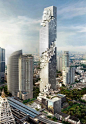 由奥雷·舍人设计的泰国曼谷MahaNakhon 综合大楼
