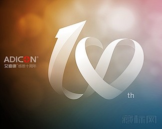 ADICON艾迪康10周年标志