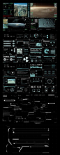 Science Fiction UI Design with HUD elements.