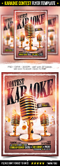 Karaoke Contest Flyer Template : Karaoke Contest Flyer 