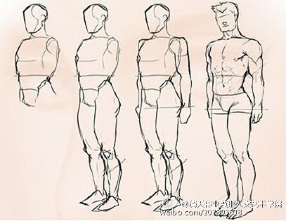 #莫那CG绘画学院# 第五波：男性人体画...