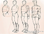 #莫那CG绘画学院# 第五波：男性人体画法 bengshakalaka 