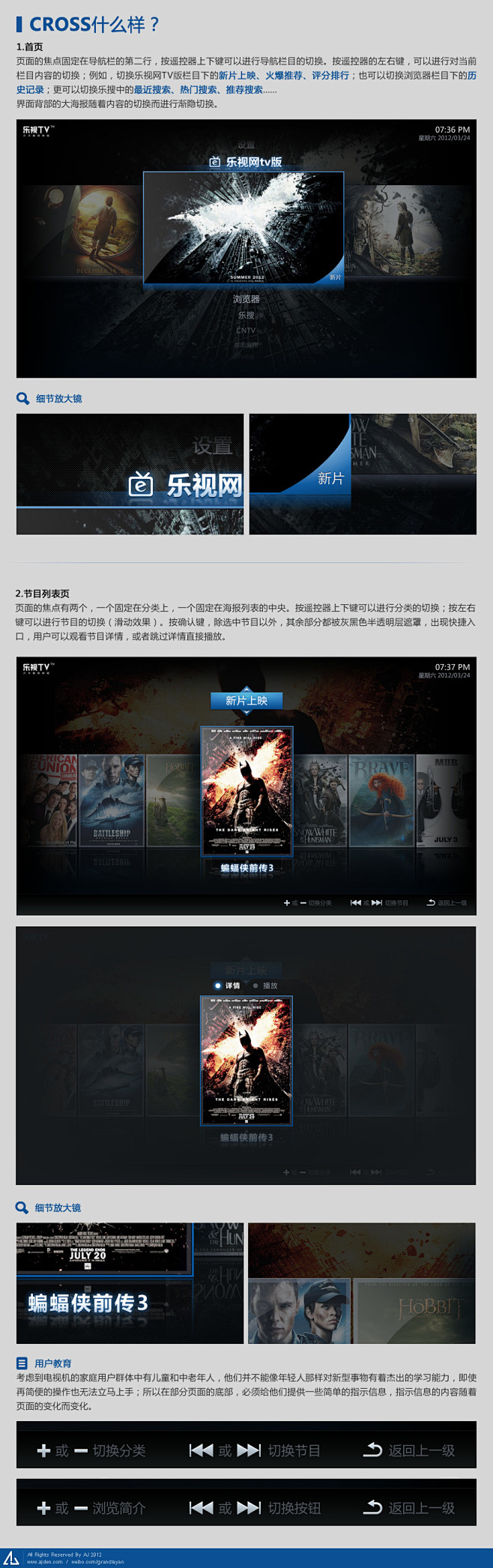 EPG – Cross 乐视TV界面 |...