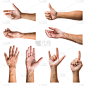 手,男人,标志,多样,做手势,白色背景,分离着色,安全护栏,人,泰国