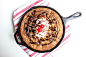 Double Chocolate Chip and Cherry Skillet Cookie
