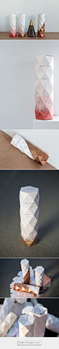 Castillo De Molina Origami packaging design by Non - http://www.packagingoftheworld.com/2017/01/castillo-de-molina-origami-packaging.html: 