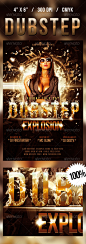 Dubstep Flyer - Clubs & Parties Events #采集大赛#