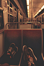 Train traveling.: