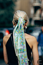 Milan SS 2019 Street Style: Caroline Daur : Caroline Daur between the fashion shows.