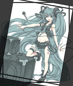 茶茶眉紋畫采集到女神初音