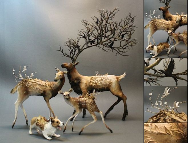 Deer Family by creat...