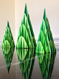 Papercrafts and other fun things: How can you make a cone with analytical geometry? Or Pretty Cone Trees!: 圣诞美陈圣诞树DP点吊挂陈列