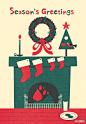 【海报】圣诞节插画海报设计，你好我是萌萌的圣诞老爷爷！