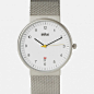 Braun x Dieter Rams BN0032 Stainless Steel Watch 