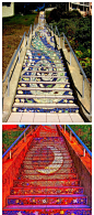 【图】世界各地的那些最具创意阶梯~这么美的阶梯，好想全部都走一遍呢