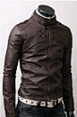 Handmade Men Dark Brown Leather Jacket - UK Merchant only: 109.00 €