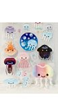 Kawaii Jelly Fish epoxy Sticker - Scrapbooking, korean stickers, under the sea, underwater, diary stickers, planner stickers : This is a must-have for decorating scrapbook pages, personalized cards, invitations, photo albums, gift tags and other craft pro