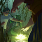 《The Mermaid of Lily Lake 》PartⅡ——用插画把故事说给你听。

时隔一年，作者 Andy Ivanov 把故事画完整，结局好惊喜～

#优设每日灵感# ​​​​