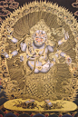 White Mahakala Thanka Painting