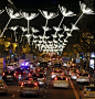 Calle Serrano de Madrid iluminada, Navidad 2015