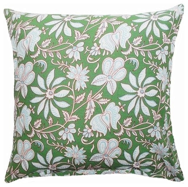 Green Floral Indian ...