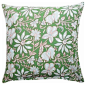 Green Floral Indian Block Print Pillow contemporary-decorative-pillows