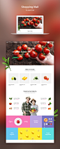蔬菜水果 绿色食品 web界面 网页设计PSD_UI设计_Web界面