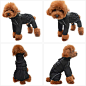 Amazon.com : Dogs Waterproof Jacket, Lightweight Waterproof Jacket Reflective Safety Dog Raincoat Windproof Snow-Proof Dog Vest for Small Medium Large Dogs Black XS : Pet Supplies