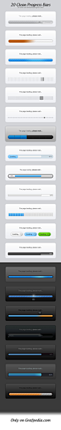 20 Clean Progress Bars – Grafpedia