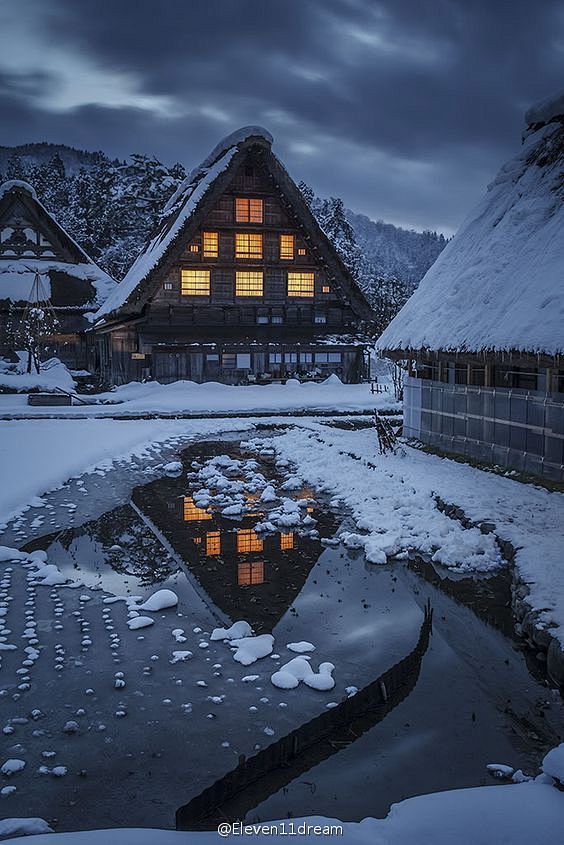 童话世界里的小村庄------日本白川乡...