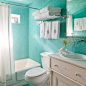 10个光彩夺目的卫浴间彩色瓷砖,装修图片