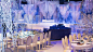 蓝色奢美时尚水晶装饰婚礼-国外婚礼-DODOWED婚礼策划网