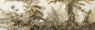 Traditional wallpaper / nature pattern / panoramic / handmade - TROPICAL VIEWS : TRV-100 - Paul Montgomery Studio