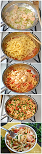 Spicy Shrimp & Tomato Pasta Recipe#赏味期限#