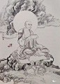 佛教造像线稿集（明王部 罗汉部） : 佛教造像线稿集（明王部 罗汉部）