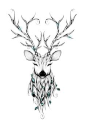 Poetic Deer Art Print by LouJah