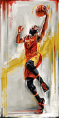 2015 NBA Playoff Player Illustrations : Self initiated illustrative series for the 2015 NBA Playoffs.