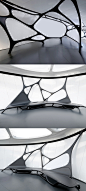 巴黎香奈尔无规则几何图形移动玻璃钢艺术厅封面大图