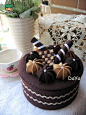 不织布蛋糕DIY：巧克力布艺蛋糕的做法-