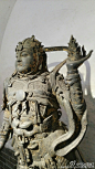 明代铜鎏金韦陀菩萨像，太原纯阳宫藏
