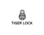 TigerLock标志 锁具 老虎 黑白色 安防 安全 门锁 凶猛