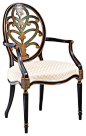 Hand-painted English Style Armchair traditional-dining-chairs