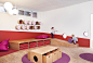 Sinneswandel Kindergarden : PROJECTA 700 square meter big part oft the Helen Keller school in Charlottenburg was given to the Sinneswandel gGmbH to bring to life their vision of an integration kindergarten. The challenge was to create an orientation syste