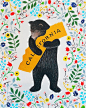 "I Love You California" Floral Print - 3 Fish Studios - $65 (16x20): 