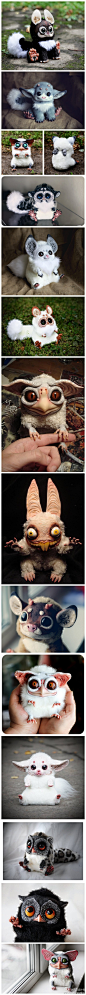 求是设计会俄罗斯艺术家Santani的小怪物手工玩偶设计