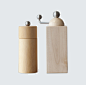 Cylinder and Square Salt and Pepper Grinders by Indeco Hero