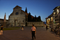 佛罗伦萨随手拍---晚餐结束时分,坐在广场露天座上拍摄的新圣母大殿正门